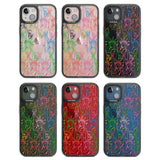 Multicolour Liberty Line Pattern Black Impact Phone Case for iPhone 13, iPhone 14, iPhone 15