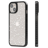 White Cosmic Galaxy Pattern Black Impact Phone Case for iPhone 13, iPhone 14, iPhone 15