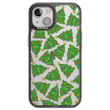 Christmas Tree Pattern Black Impact Phone Case for iPhone 13, iPhone 14, iPhone 15