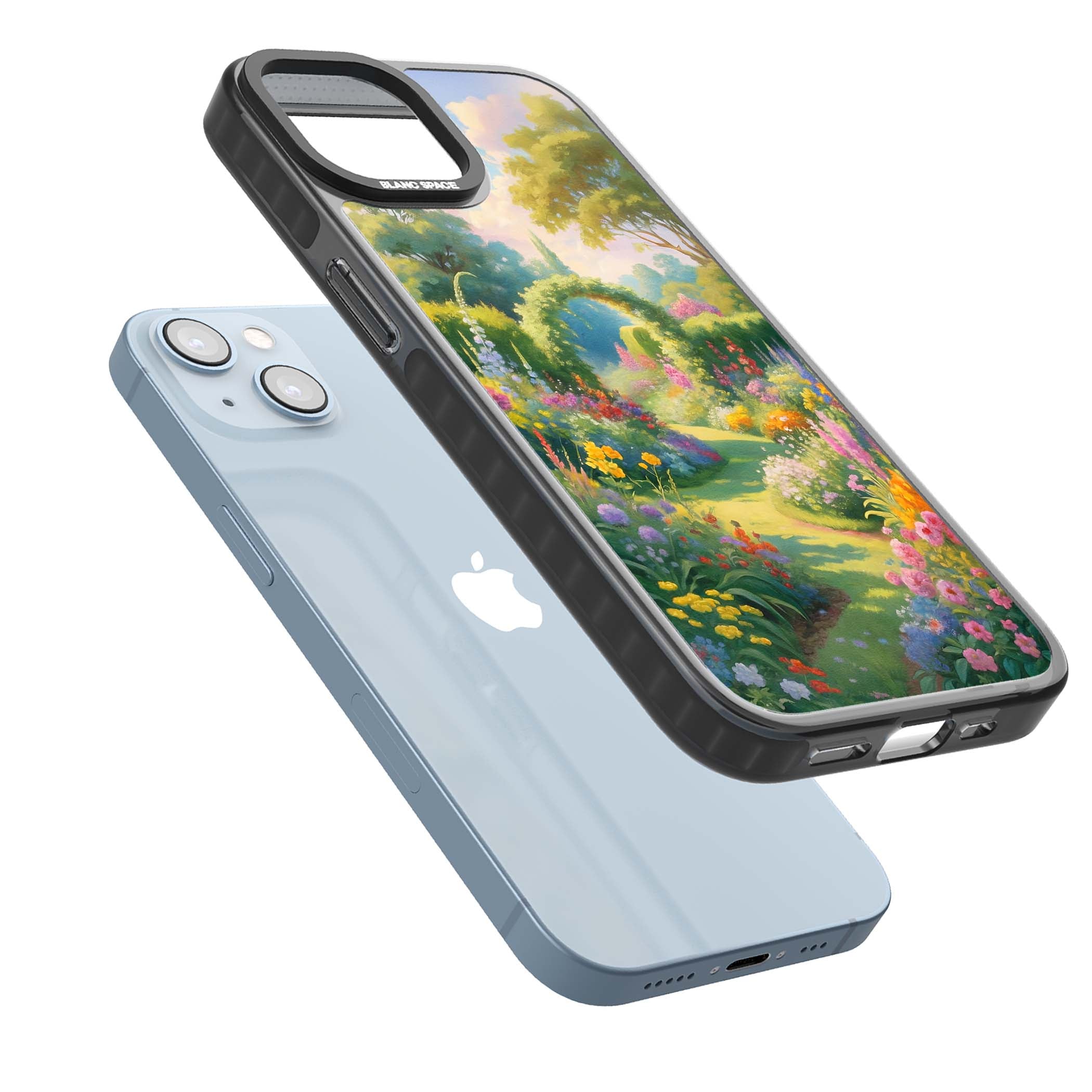 The Painter's Garden floral iPhone case | Black Impact case for iPhone 13, iPhone 14, iPhone 15