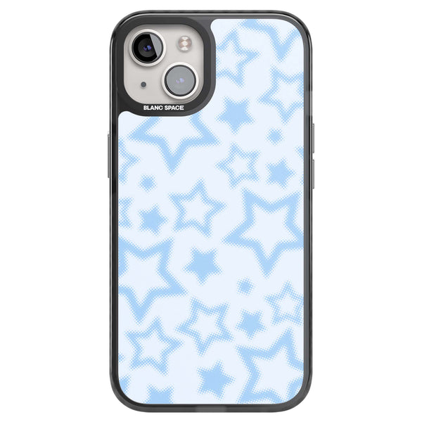 Blue Halftone Stars