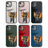 MEOW! Black Impact Phone Case for iPhone 13, iPhone 14, iPhone 15