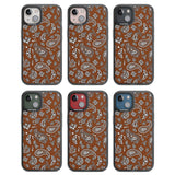 Brown Bandana Black Impact Phone Case for iPhone 13, iPhone 14, iPhone 15