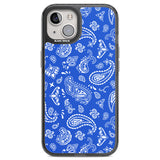 Blue Bandana Black Impact Phone Case for iPhone 13, iPhone 14, iPhone 15