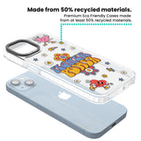 Flower Power Clear Impact Phone Case for iPhone 13, iPhone 14, iPhone 15