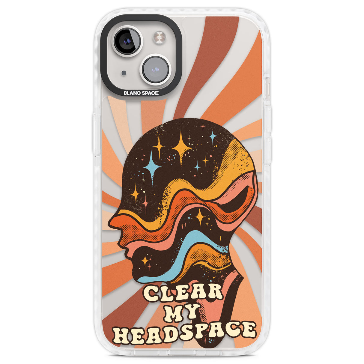 Clear My Headspace Clear Impact Phone Case for iPhone 13, iPhone 14, iPhone 15