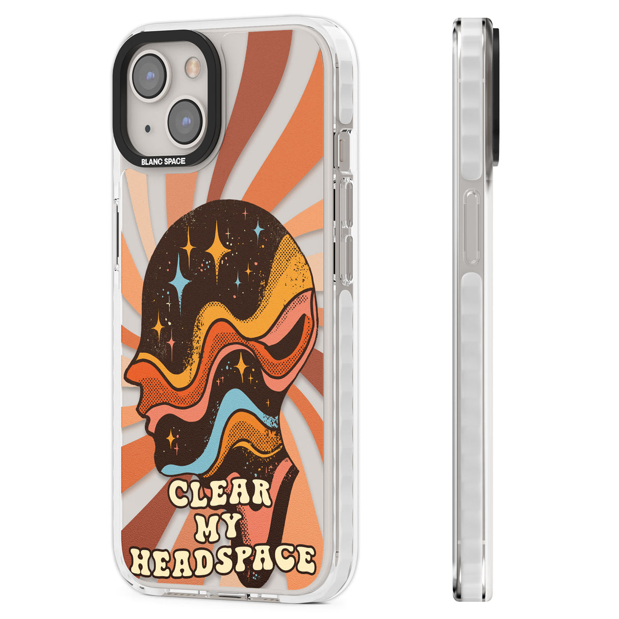 Clear My Headspace Clear Impact Phone Case for iPhone 13, iPhone 14, iPhone 15