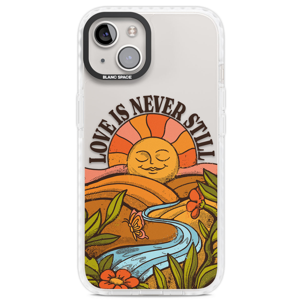 Love is Never Still Clear Impact Phone Case for iPhone 13, iPhone 14, iPhone 15
