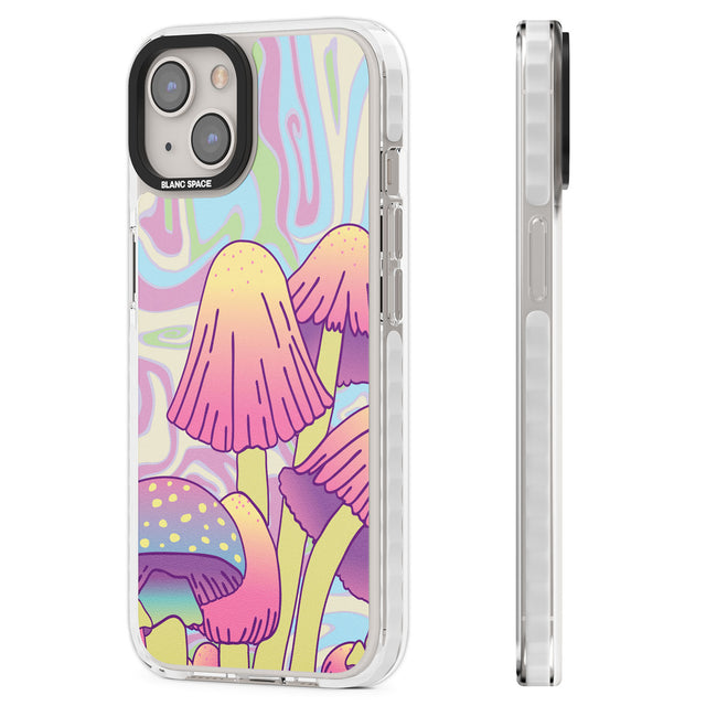 Shroomin' Clear Impact Phone Case for iPhone 13, iPhone 14, iPhone 15