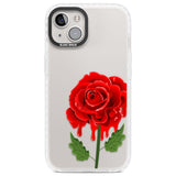 Melting Rose Clear Impact Phone Case for iPhone 13, iPhone 14, iPhone 15