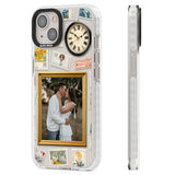 Personalised Vintage Photo Frame Collage Clear Impact Phone Case for iPhone 13, iPhone 14, iPhone 15