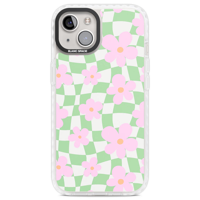 Spring Picnic Clear Impact Phone Case for iPhone 13, iPhone 14, iPhone 15