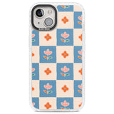 Vintage Bloom Checkered Clear Impact Phone Case for iPhone 13, iPhone 14, iPhone 15