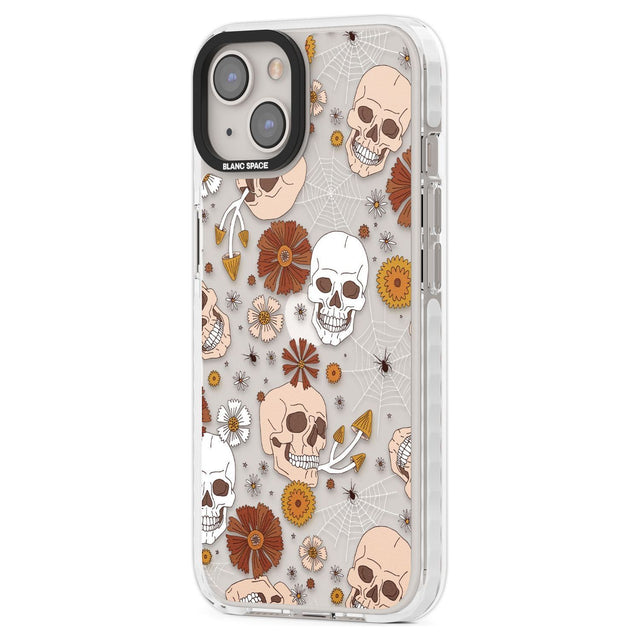 Halloween Skulls and FlowersPhone Case for iPhone 14