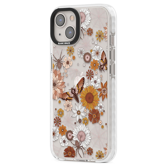 Halloween Skulls and FlowersPhone Case for iPhone 14