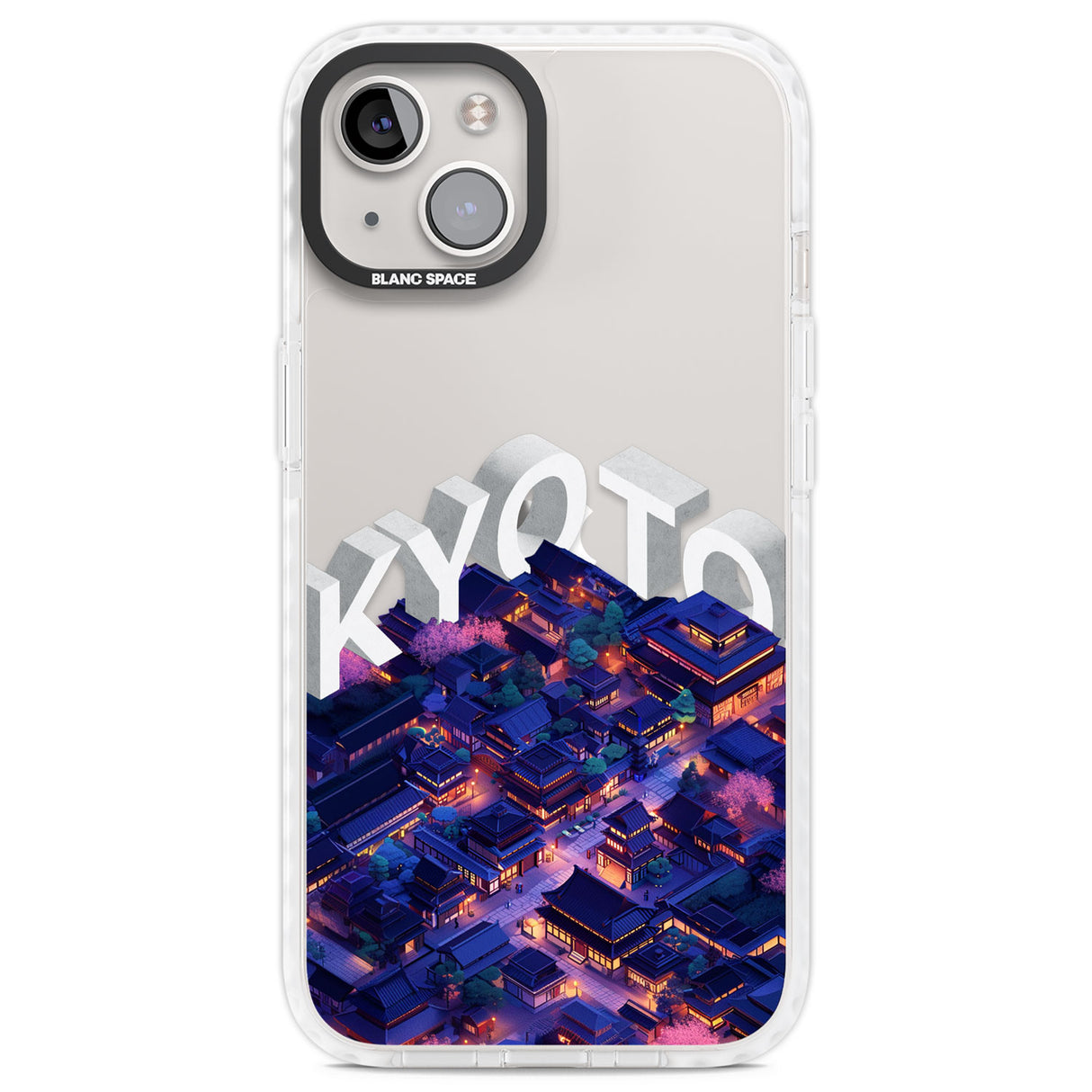 Kyoto Clear Impact Phone Case for iPhone 13, iPhone 14, iPhone 15