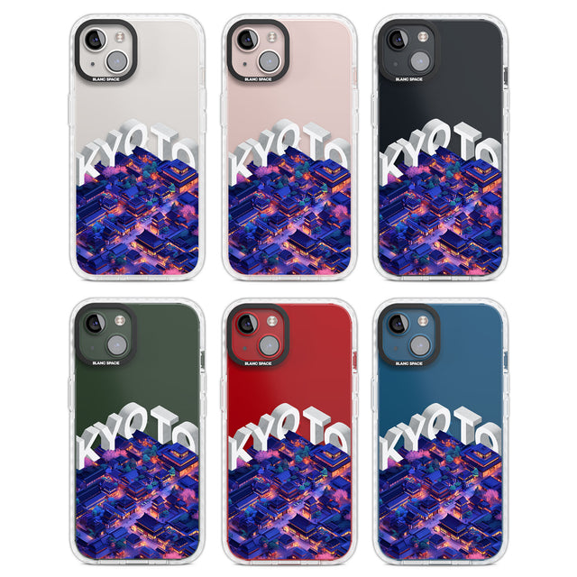 Kyoto Clear Impact Phone Case for iPhone 13, iPhone 14, iPhone 15