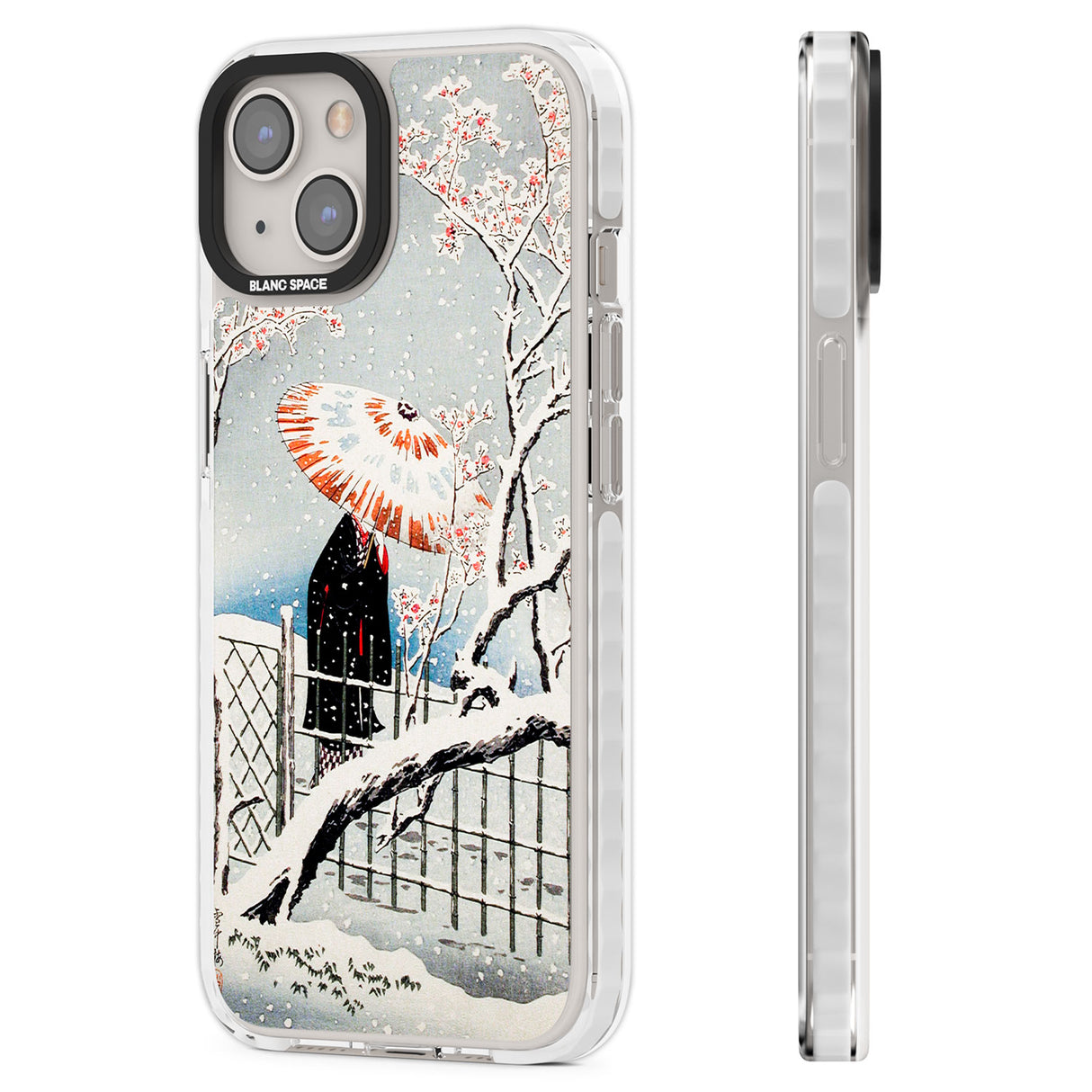 Plum Tree in Snow by Hiroaki Takahashi Clear Impact Phone Case for iPhone 13, iPhone 14, iPhone 15