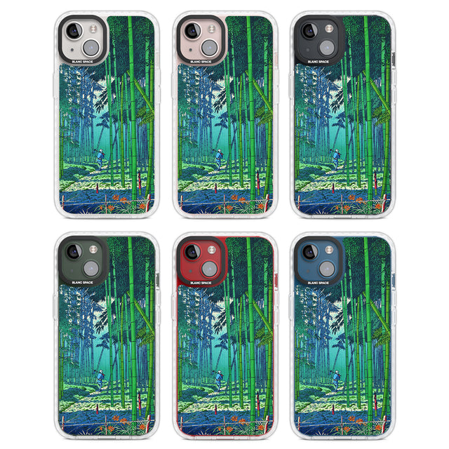 Bamboo Grove of Saga Clear Impact Phone Case for iPhone 13, iPhone 14, iPhone 15