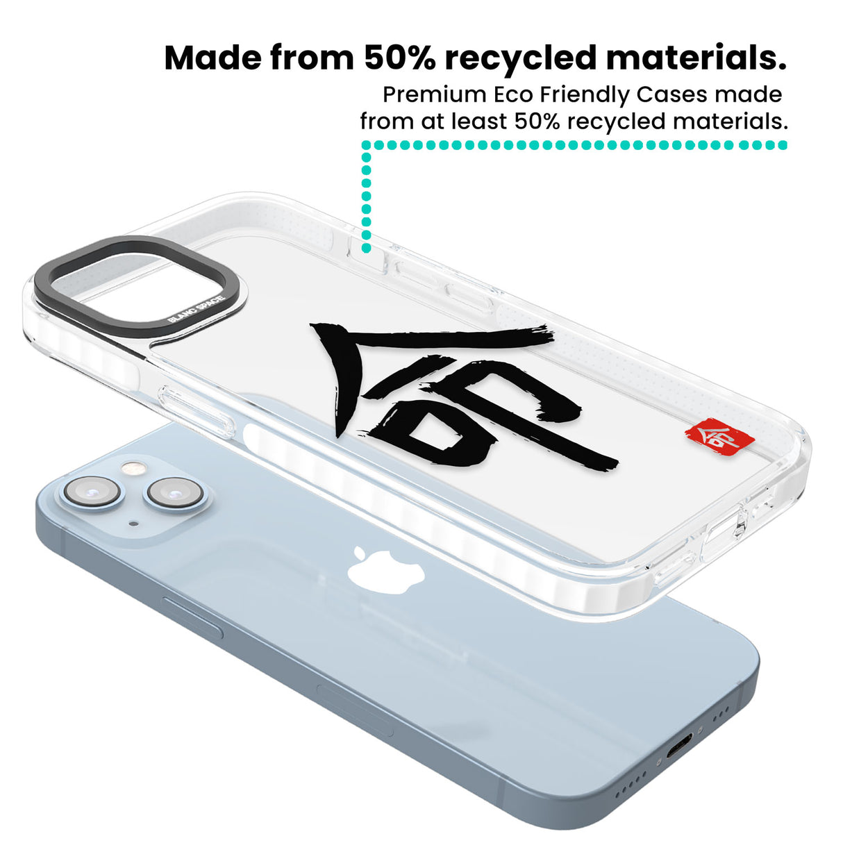 Japanese Kanji - Life Clear Impact Phone Case for iPhone 13, iPhone 14, iPhone 15