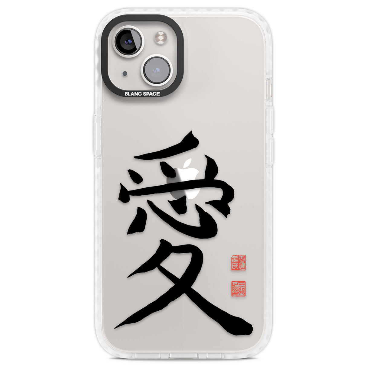 Japanese Kanji - Love Clear Impact Phone Case for iPhone 13, iPhone 14, iPhone 15