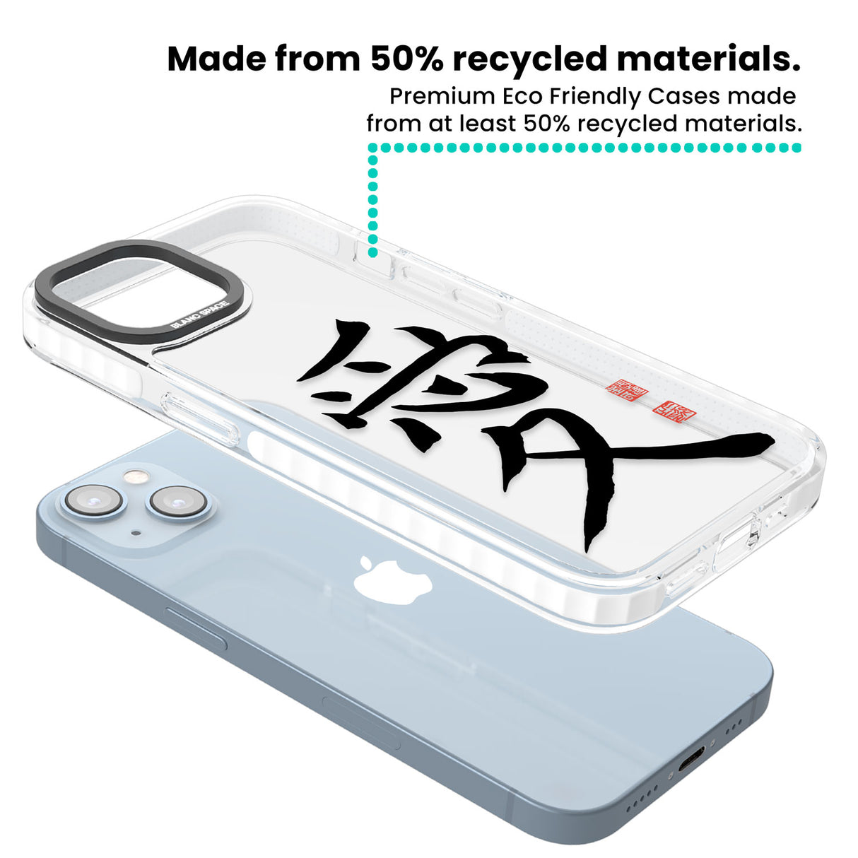 Japanese Kanji - Love Clear Impact Phone Case for iPhone 13, iPhone 14, iPhone 15