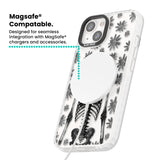 Skeleton Flower Magsafe Impact Phone Case for iPhone 13, iPhone 14, iPhone 15