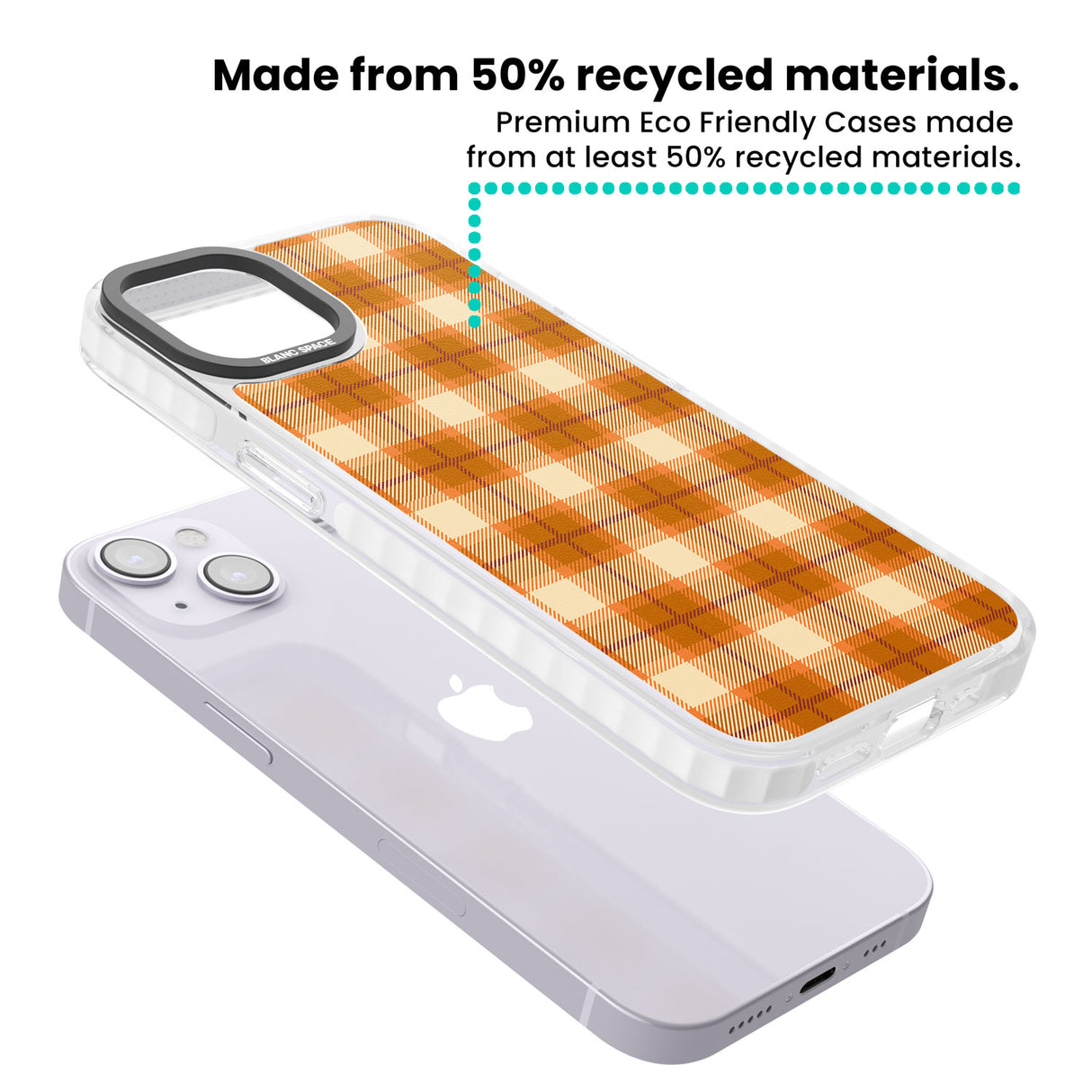 Pumpkin Plaid Magsafe Impact Phone Case for iPhone 13, iPhone 14, iPhone 15