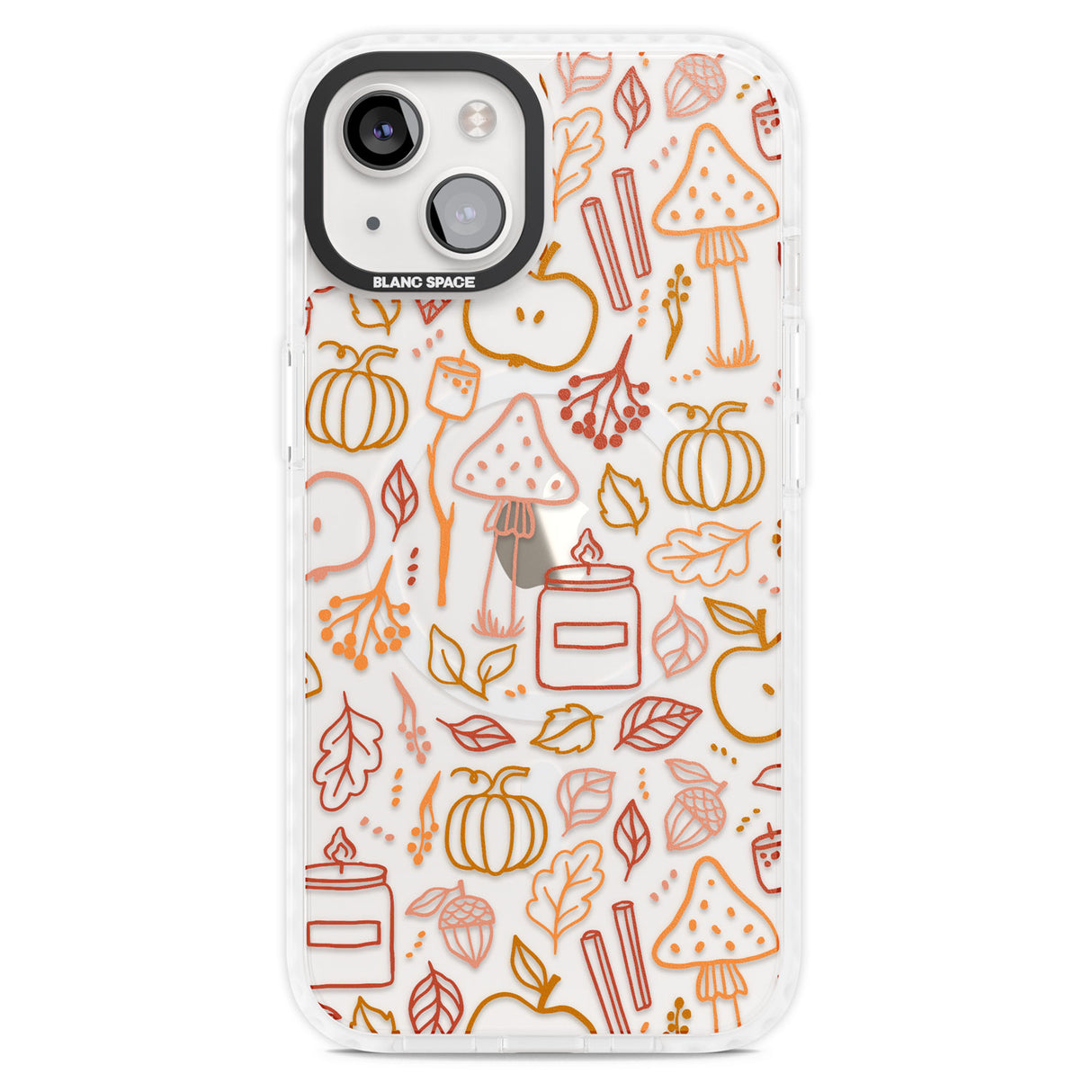 Autumn Line Pattern Magsafe Impact Phone Case for iPhone 13, iPhone 14, iPhone 15