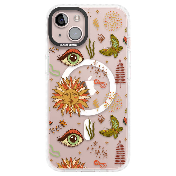 Boho Celestial Sun & Eye Pattern