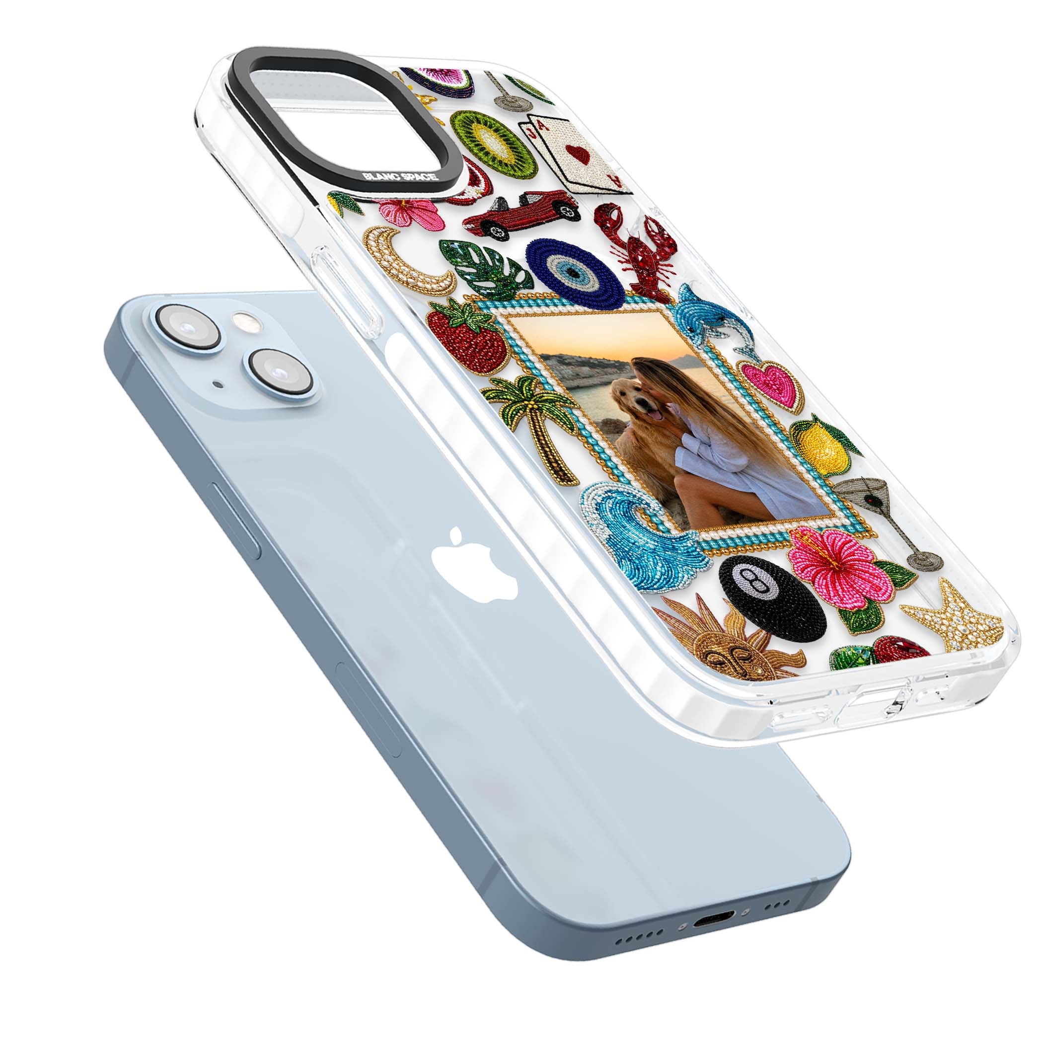 Beaded Photo coastal iPhone case | Impact Magsafe case for iPhone 13, iPhone 14, iPhone 15