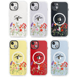 Personalised Spring Wildflowers Magsafe Impact Phone Case for iPhone 13, iPhone 14, iPhone 15