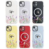 Personalised Lavender Wildflowers Magsafe Impact Phone Case for iPhone 13, iPhone 14, iPhone 15