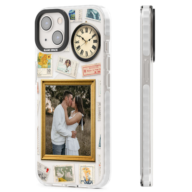 Personalised Vintage Photo Frame Collage Magsafe Impact Phone Case for iPhone 13, iPhone 14, iPhone 15