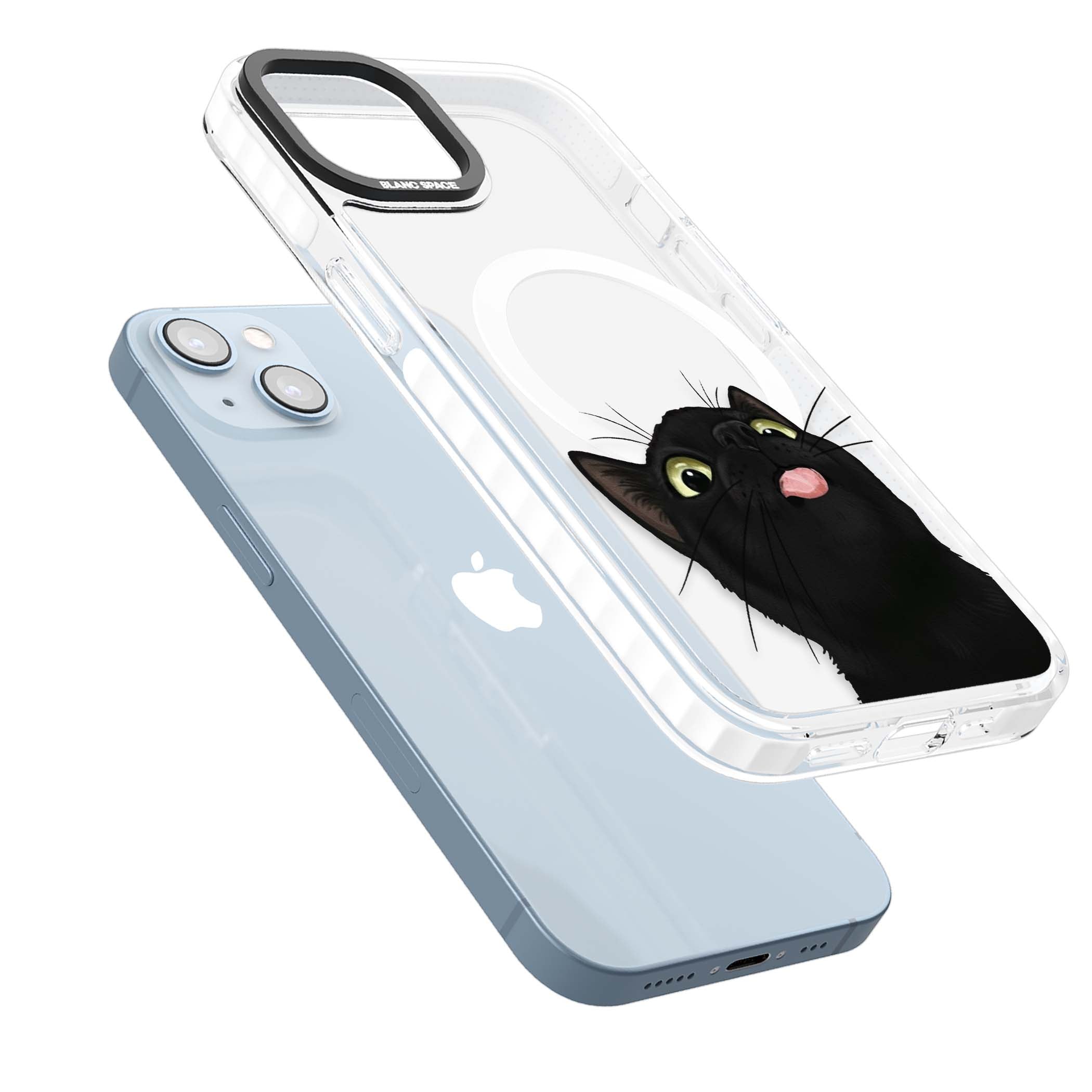 Black Cat Energy for her iPhone case | Impact Magsafe case for iPhone 13, iPhone 14, iPhone 15