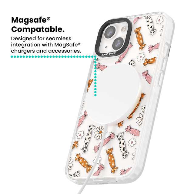 Floral Candy Magsafe Impact Phone Case for iPhone 13, iPhone 14, iPhone 15