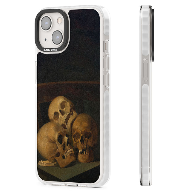 Still Life of Three Skulls Magsafe Impact Phone Case for iPhone 13, iPhone 14, iPhone 15