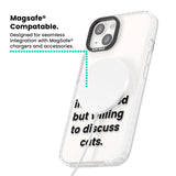 Introverted But Willing To Discuss Cats Magsafe Impact Phone Case for iPhone 13, iPhone 14, iPhone 15