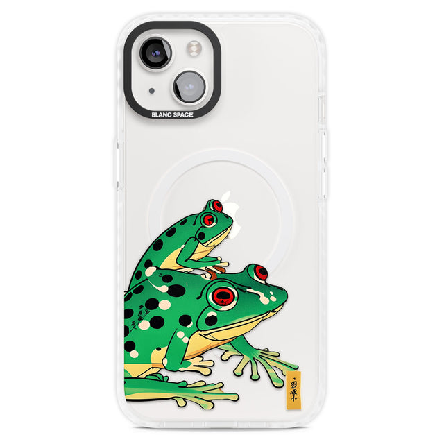 Matsumoto Hoji Frog Green Magsafe Impact Phone Case for iPhone 13, iPhone 14, iPhone 15