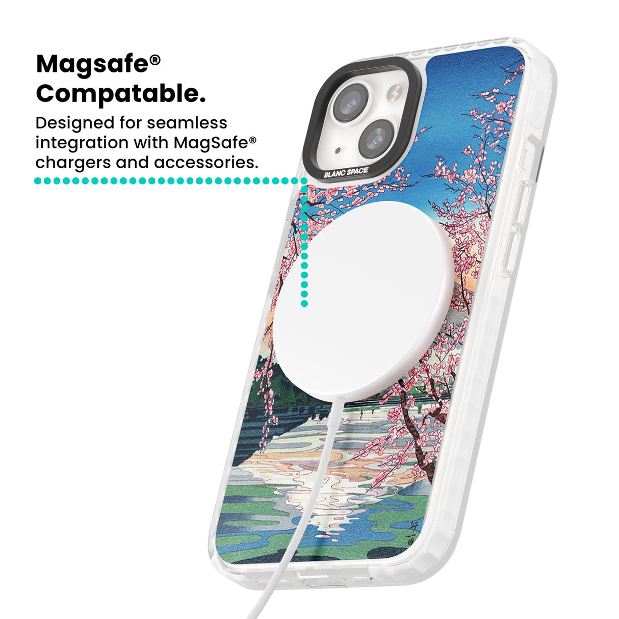 Mt. Fuji from Lake Kawaguchi Magsafe Impact Phone Case for iPhone 13, iPhone 14, iPhone 15