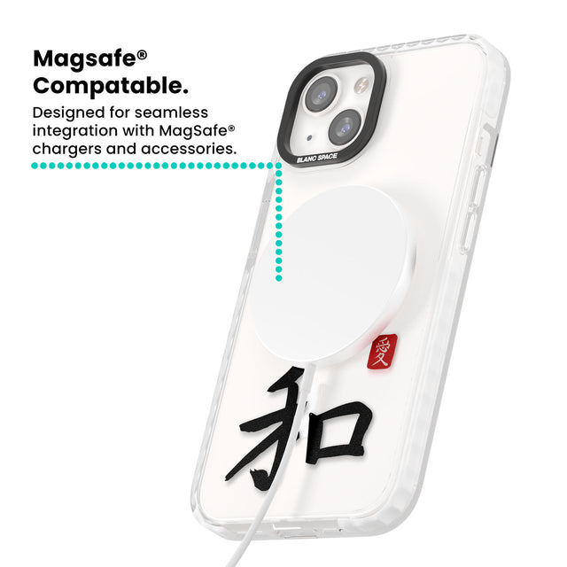 Japanese Kanji - Peace Magsafe Impact Phone Case for iPhone 13, iPhone 14, iPhone 15