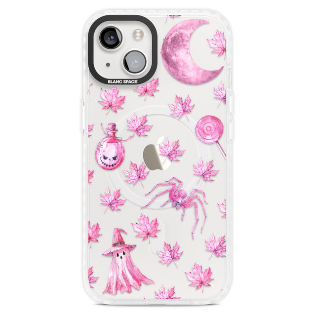 Pink Moon & Maple Magsafe Impact Phone Case for iPhone 13, iPhone 14, iPhone 15