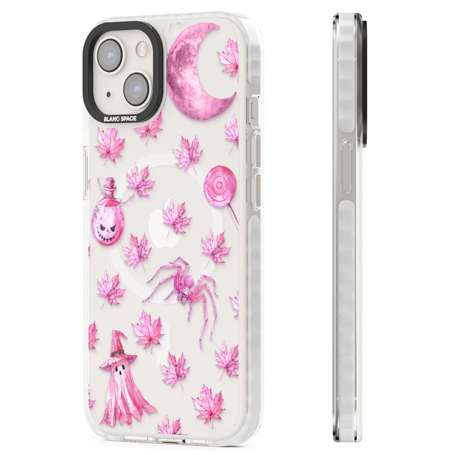 Pink Moon & Maple Magsafe Impact Phone Case for iPhone 13, iPhone 14, iPhone 15