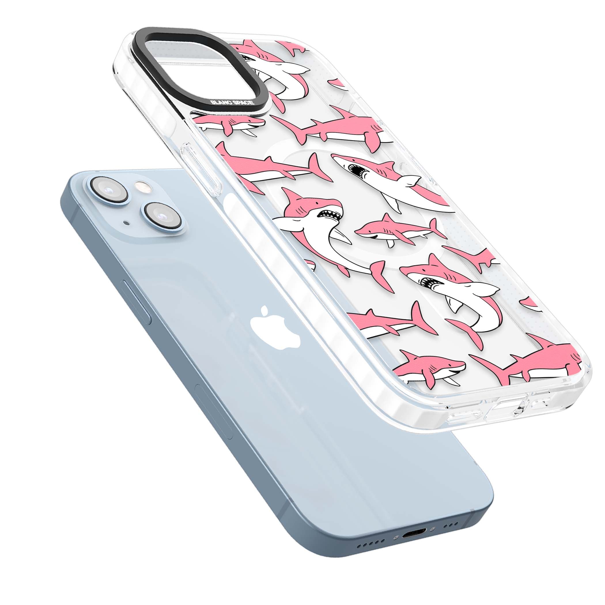 Bubblegum Sharks for her iPhone case | Impact Magsafe case for iPhone 13, iPhone 14, iPhone 15