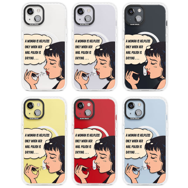 Drying Nails - Pop Art Magsafe Impact Phone Case for iPhone 13, iPhone 14, iPhone 15