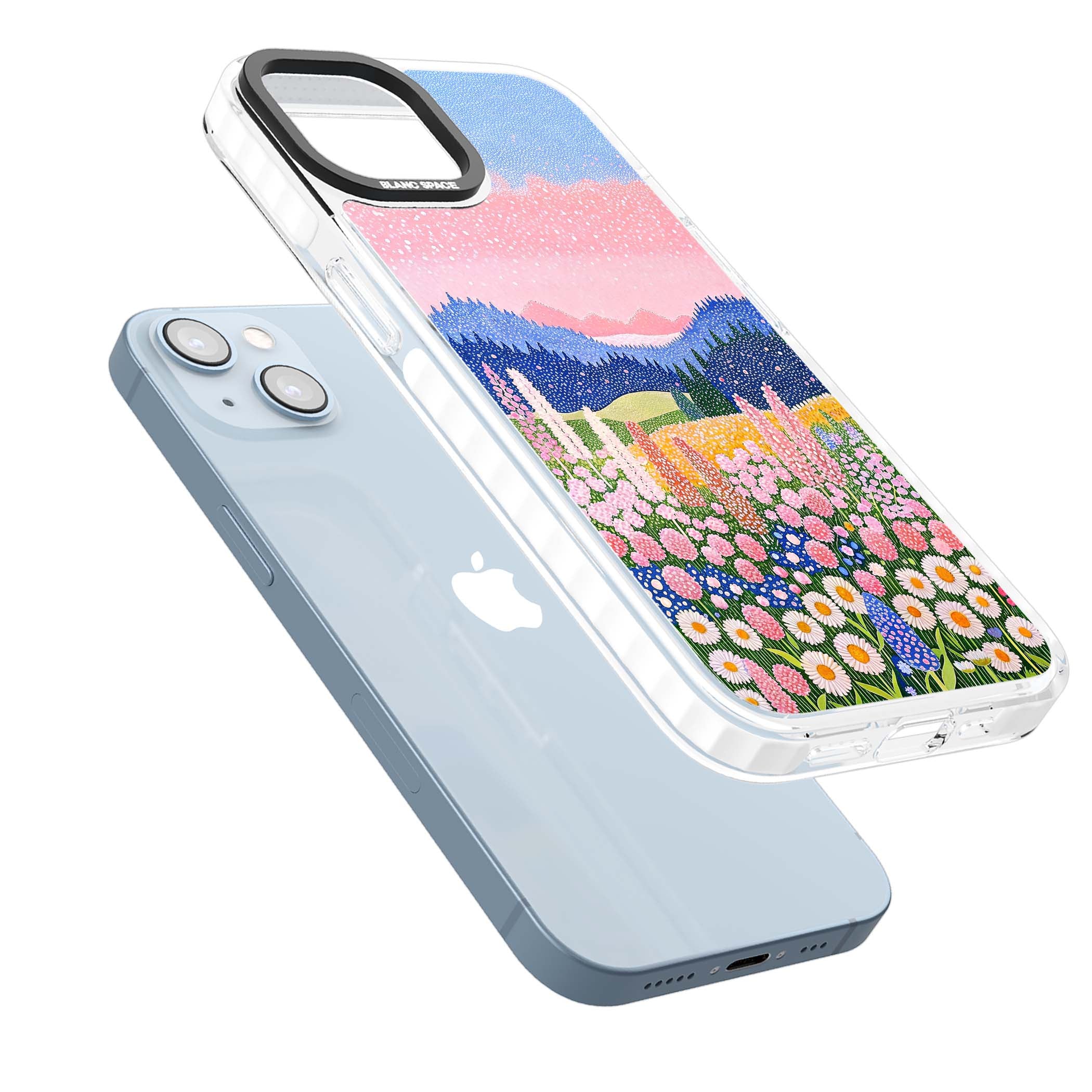 Valley Horizon cottagecore iPhone case | Impact Magsafe case for iPhone 13, iPhone 14, iPhone 15