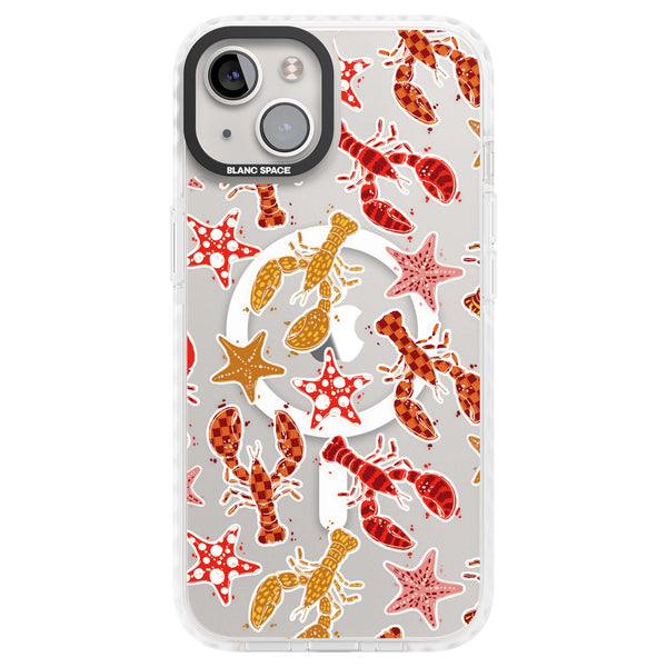 Lobster & Starfish Coastal Pattern