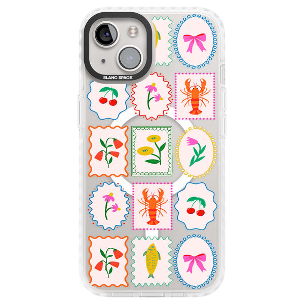 Floral Seafood Stamps
