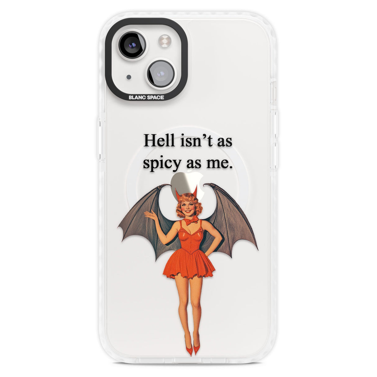 Hell Isn't As Spicy As Me Magsafe Impact Phone Case for iPhone 13, iPhone 14, iPhone 15