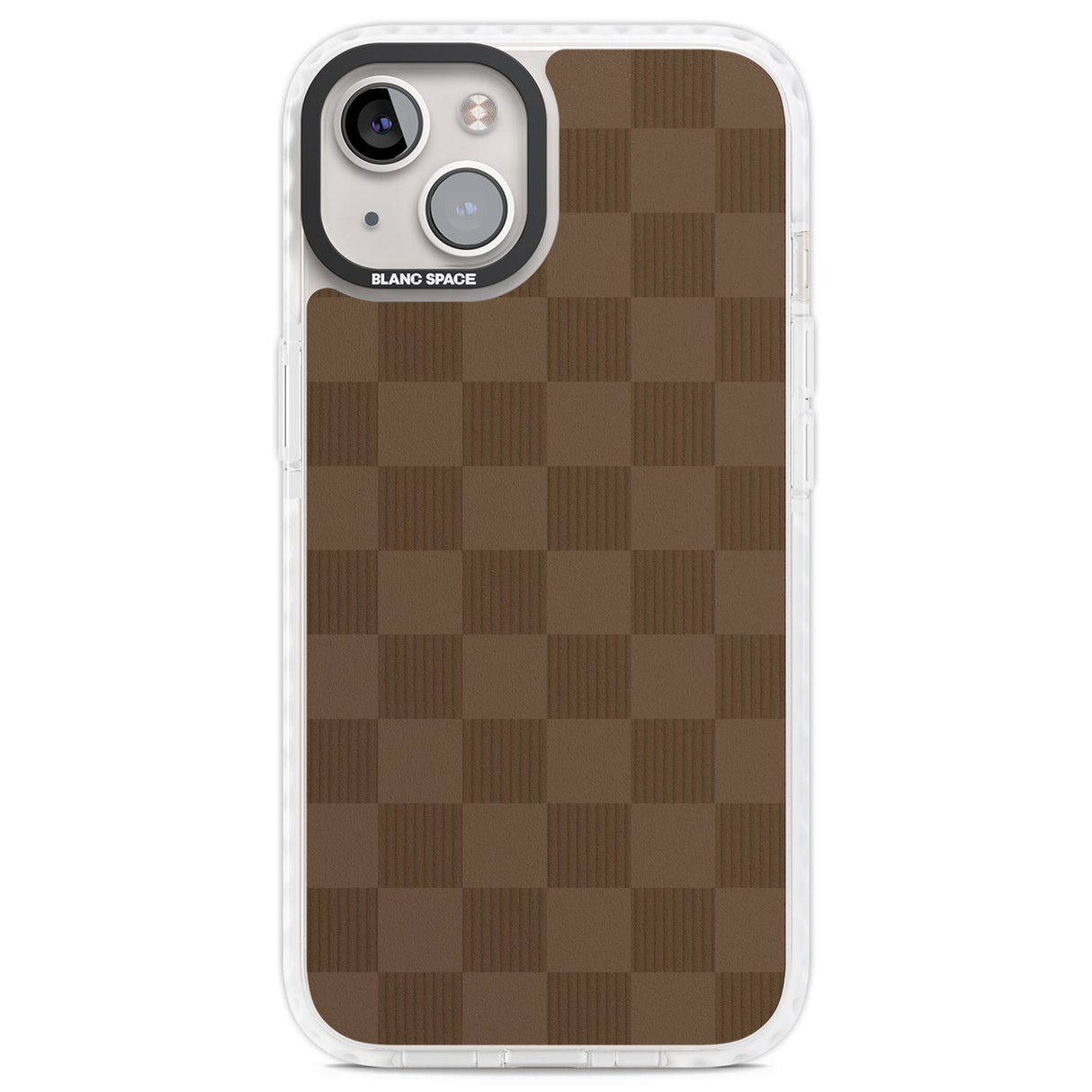 CHOCOLATE CHECKERED Clear Impact Phone Case for iPhone 13, iPhone 14, iPhone 15